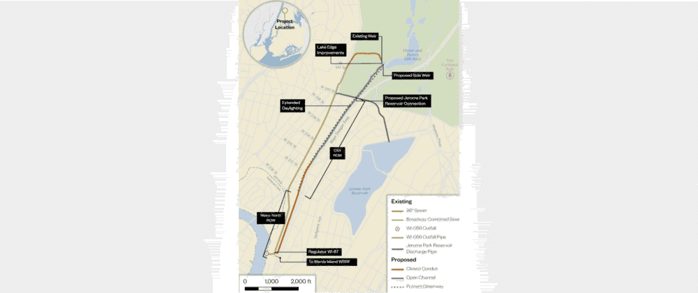 Map Tibbets Brook Project Bronx New York